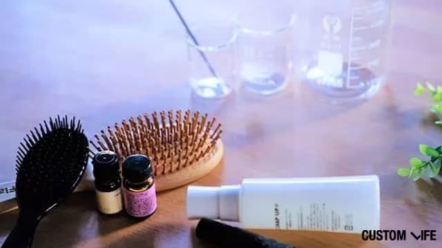 ヘアブラシと育毛剤