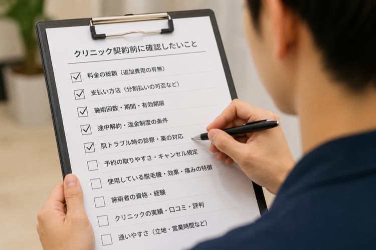 信頼できるクリニックを見極めるポイント