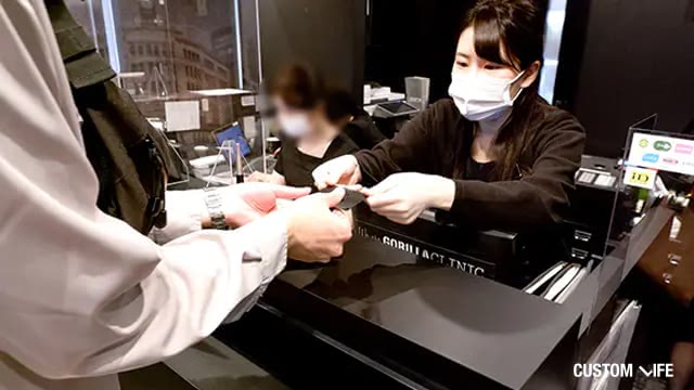 診察券発行の様子