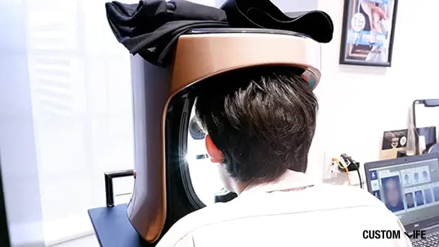 肌診断の様子