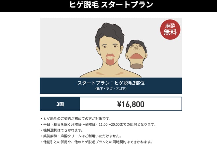 ヒゲ脱毛,体験,ゴリラクリニック