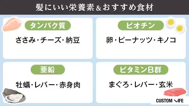 育毛にいい食材のイメージ画像