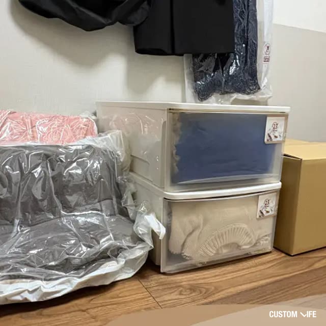 預けたい荷物をまとめた画像