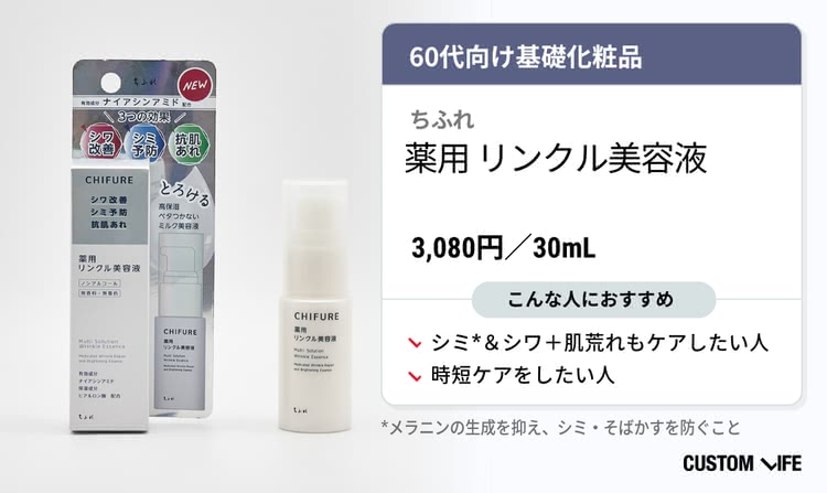 ちふれ薬用リンクル美容液がおすすめな人の解説画像