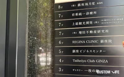 レジーナクリニック銀座院の看板写真