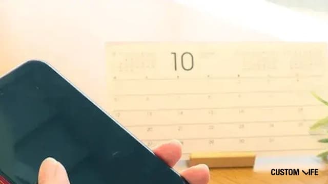 カレンダーとスマホ
