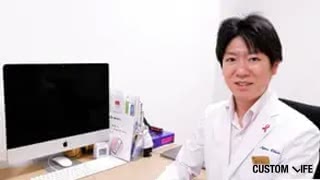 カスタムライフmedical編集部の取材を受ける監修者の福地先生