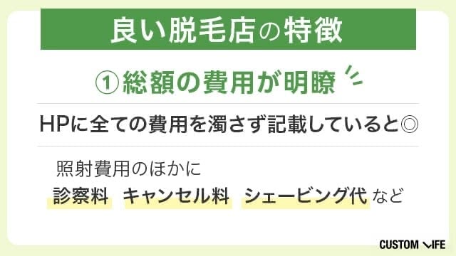 新宿ヒゲ脱毛の選び方 総額の費用は明瞭かどうか