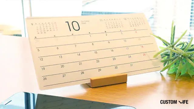 AGA治療の効果が出るまでの日数を示すカレンダー