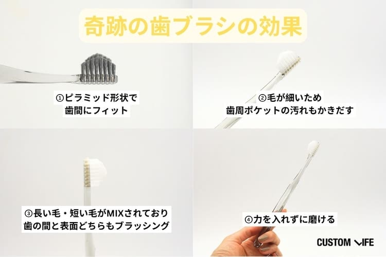 奇跡の歯ブラシ 口コミ 効果