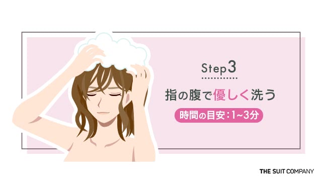 正しいシャンプー方法③