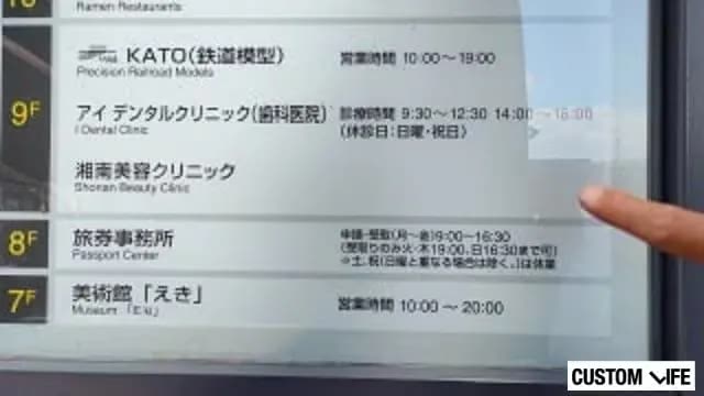 湘南美容クリニック京都駅ビル院の看板